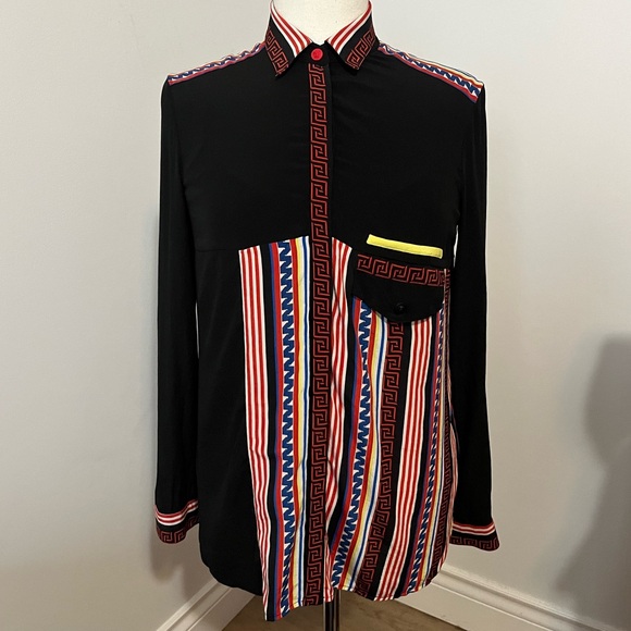 Graphic Versace Blouse Circa 1980 - Picture 4 of 7